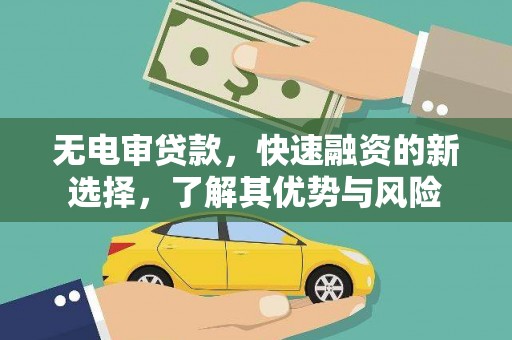 芳苑无电审贷款，快速融资的新选择，了解其优势与风险