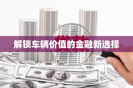 芳苑解锁车辆价值的金融新选择