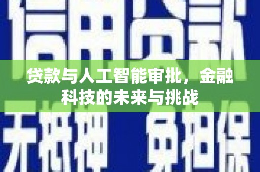 芳苑贷款与人工智能审批，金融科技的未来与挑战