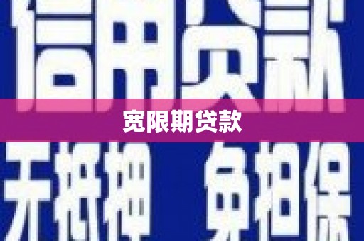芳苑宽限期贷款