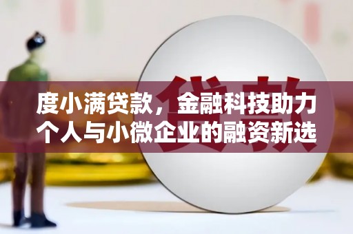 芳苑度小满贷款，金融科技助力个人与小微企业的融资新选择