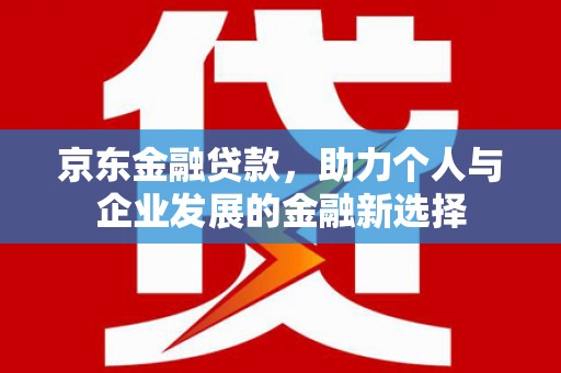 芳苑京东金融贷款，助力个人与企业发展的金融新选择