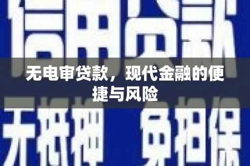 芳苑无电审贷款，现代金融的便捷与风险
