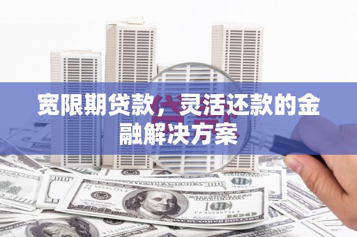 芳苑宽限期贷款，灵活还款的金融解决方案