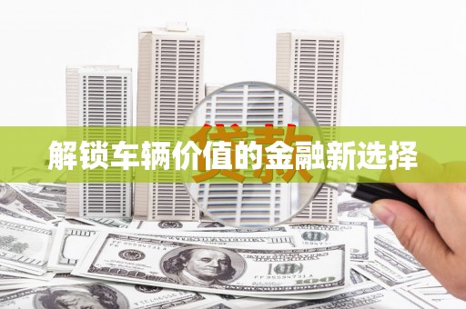 芳苑解锁车辆价值的金融新选择