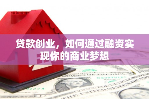 芳苑贷款创业，如何通过融资实现你的商业梦想
