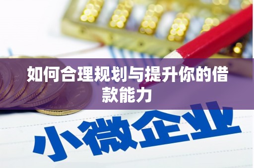 芳苑如何合理规划与提升你的借款能力