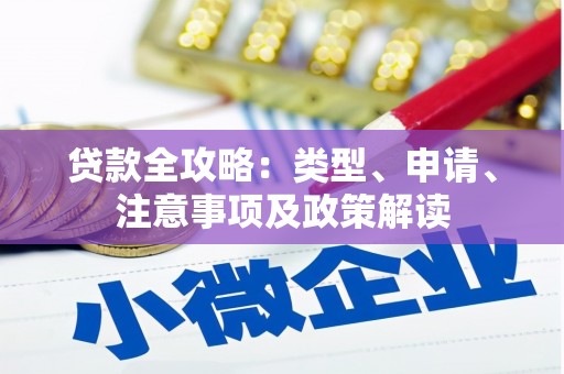 芳苑贷款全攻略：类型、申请、注意事项及政策解读